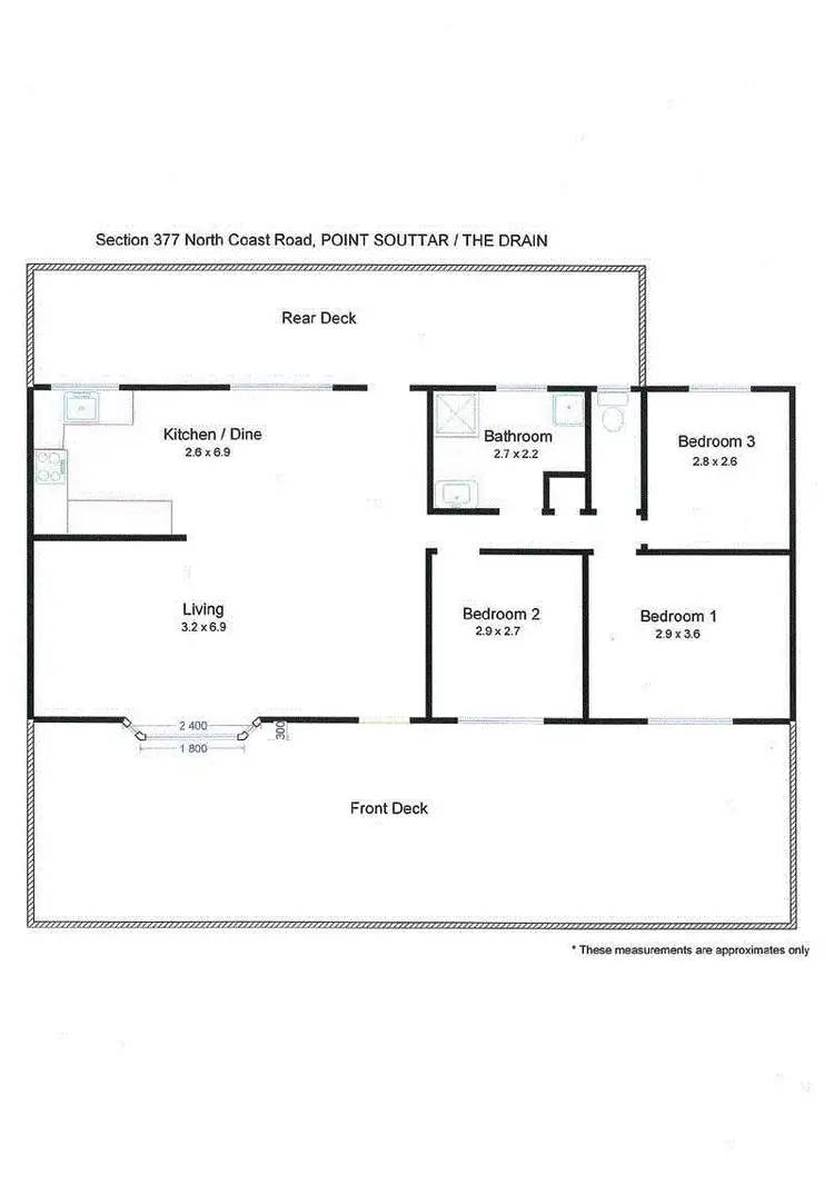Floorplan of Homely house listing, 377 North Coast Road, Point Souttar SA 5575