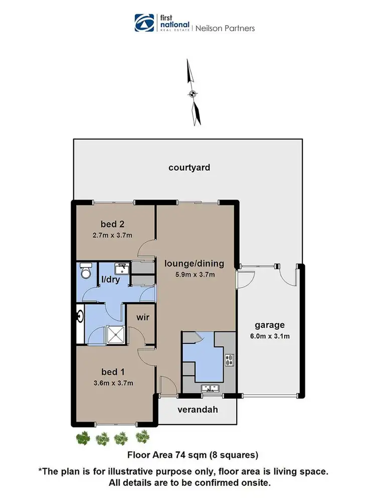 Floorplan of Homely unit listing, 6/443 Ormond Road, Narre Warren South VIC 3805