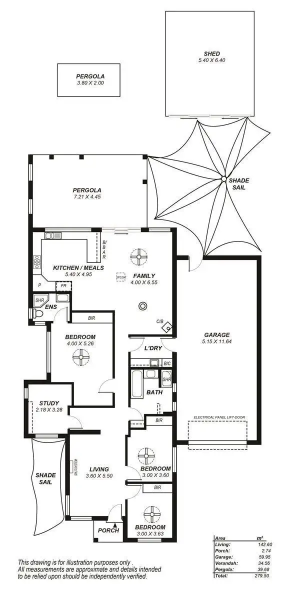 Floorplan of Homely house listing, 11 Dunstan Street, Aldinga Beach SA 5173