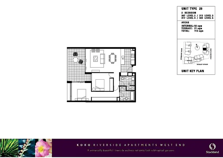 Floorplan of Homely apartment listing, 322/10 Pidgeon Close, West End QLD 4101