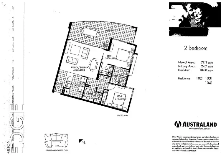Floorplan of Homely apartment listing, 1041/18 Manning Street, Milton QLD 4064