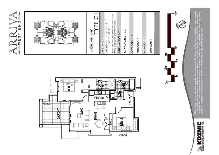 Floorplan of Homely apartment listing, 16/28 Ferry Road, West End QLD 4101