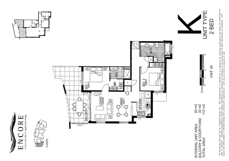 Floorplan of Homely apartment listing, 58/2 Campbell Street, Toowong QLD 4066