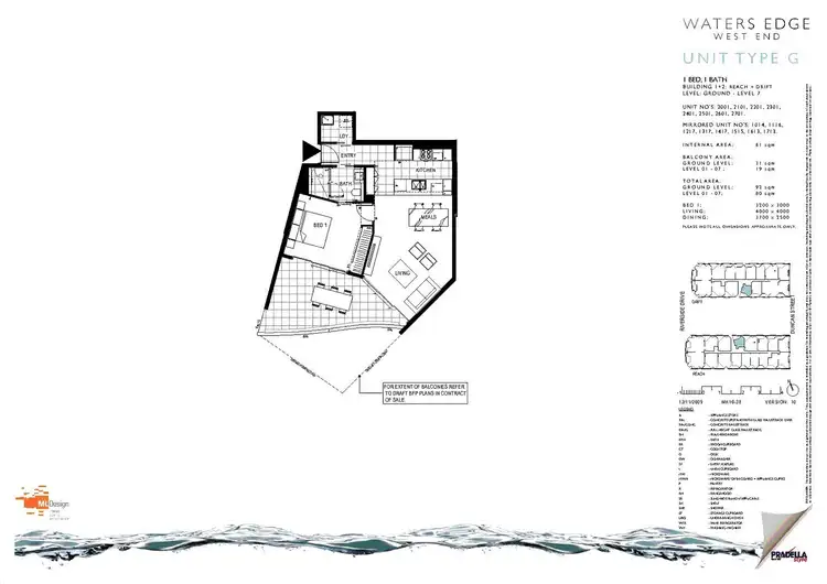 Floorplan of Homely apartment listing, 2101/45 Duncan Street, West End QLD 4101