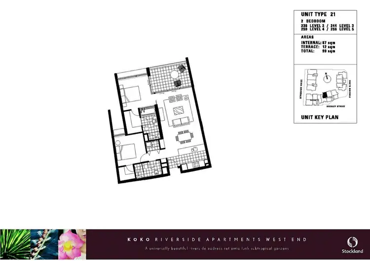 Floorplan of Homely apartment listing, 256/10 Pidgeon Close, West End QLD 4101