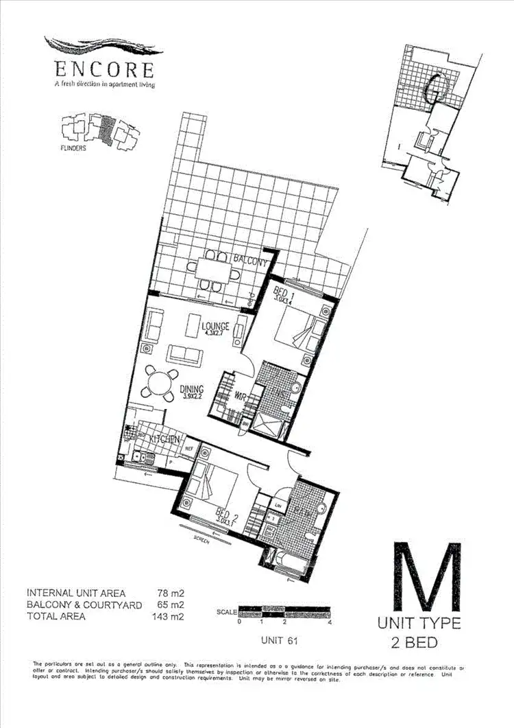 Floorplan of Homely apartment listing, 61/2 Campbell Street, Toowong QLD 4066