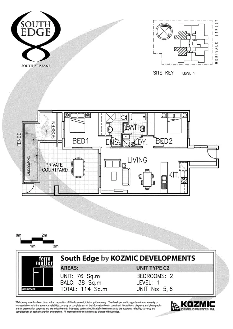 Floorplan of Homely apartment listing, 06/78 Merivale Street, South Brisbane QLD 4101