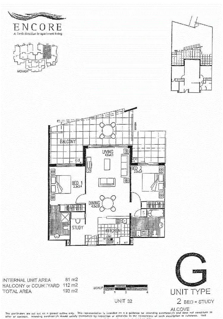 Floorplan of Homely apartment listing, 32/2 Campbell Street, Toowong QLD 4066