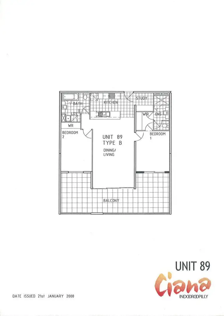 Floorplan of Homely apartment listing, 89/24 Allwood Street, Indooroopilly QLD 4068