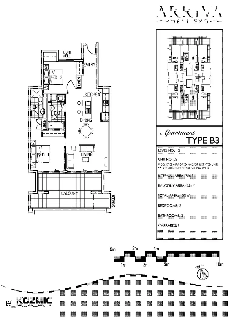Floorplan of Homely apartment listing, 32/28 Ferry Road, West End QLD 4101