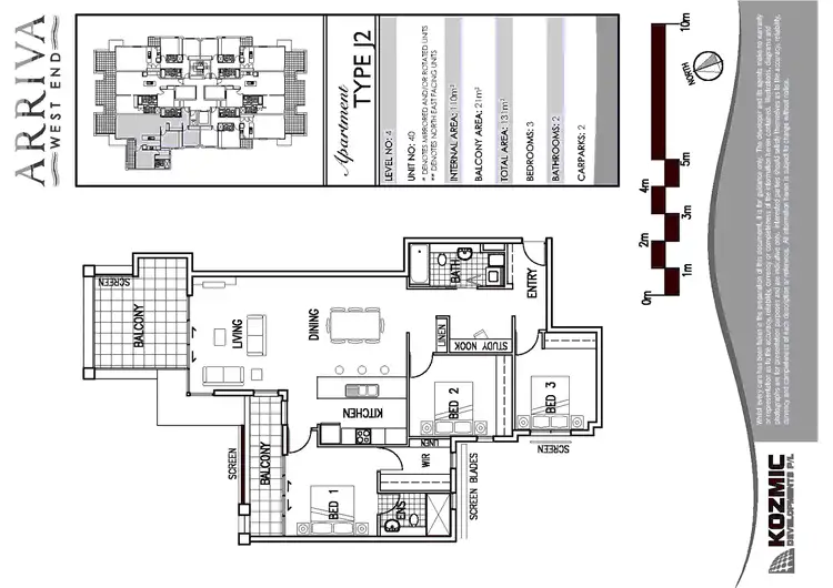 Floorplan of Homely apartment listing, 40/28 Ferry Road, West End QLD 4101