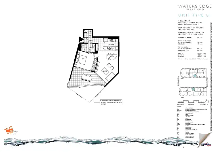 Floorplan of Homely apartment listing, 1317/45 Duncan Street, West End QLD 4101