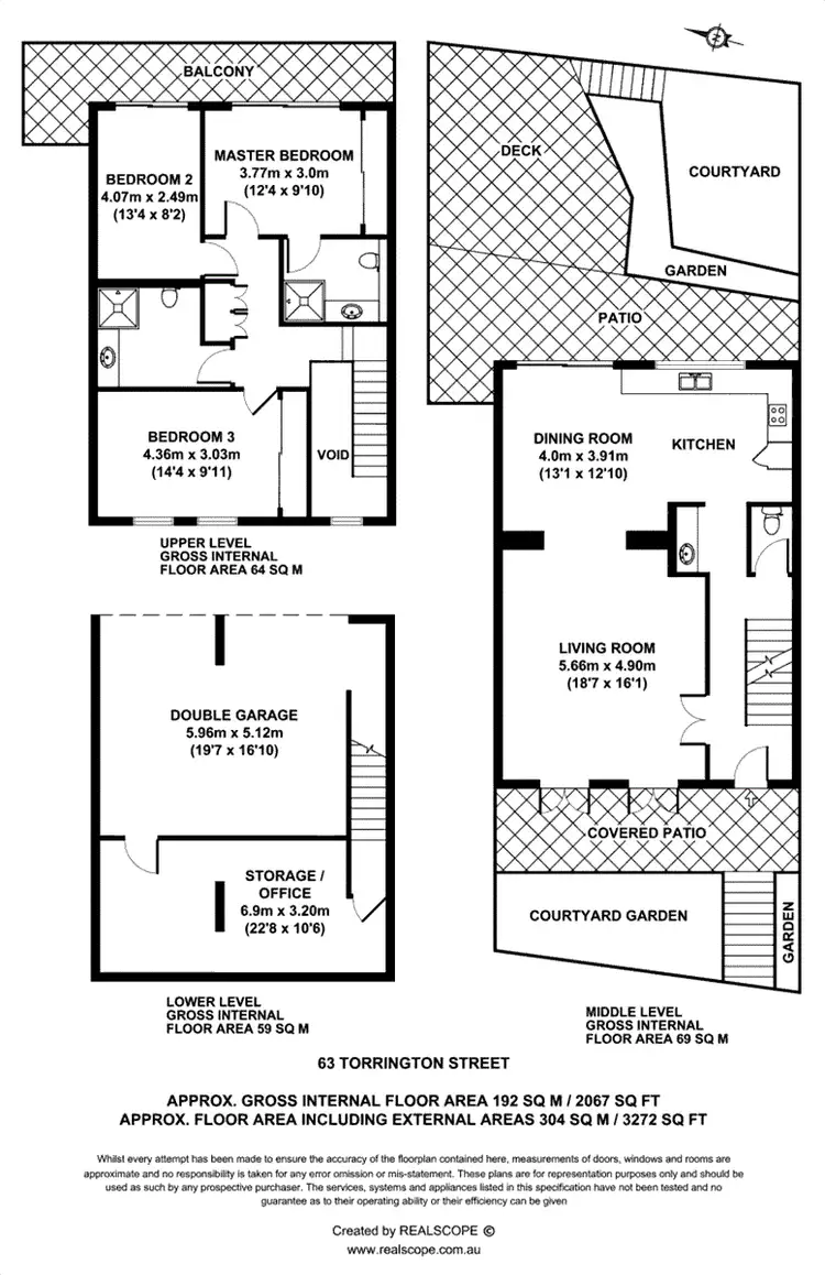 Floorplan of Homely townhouse listing, 63 Torrington Street, Spring Hill QLD 4000