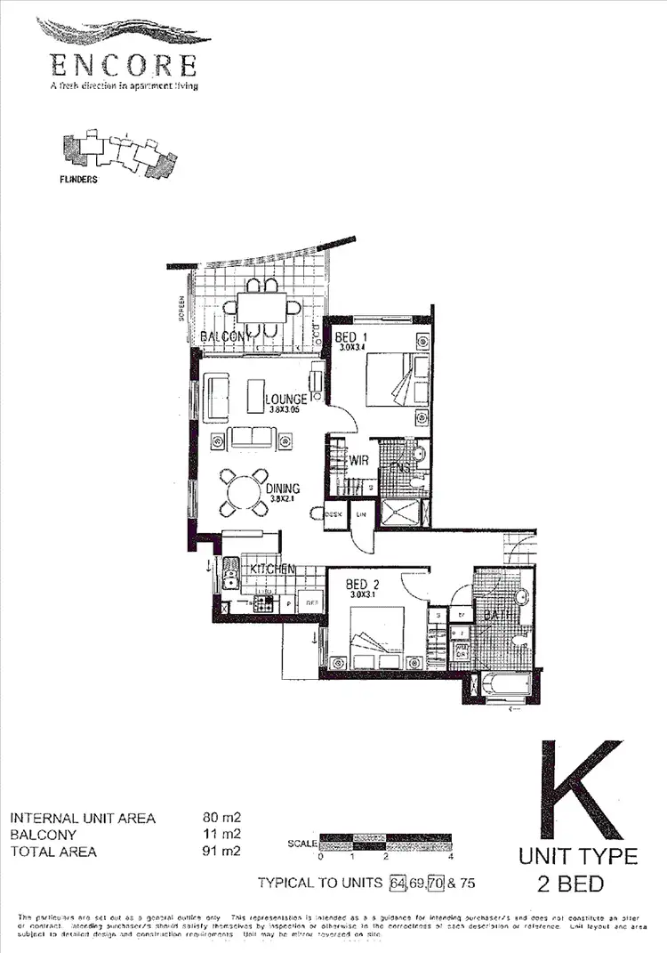 Floorplan of Homely apartment listing, 70/2 Campbell Street, Toowong QLD 4066