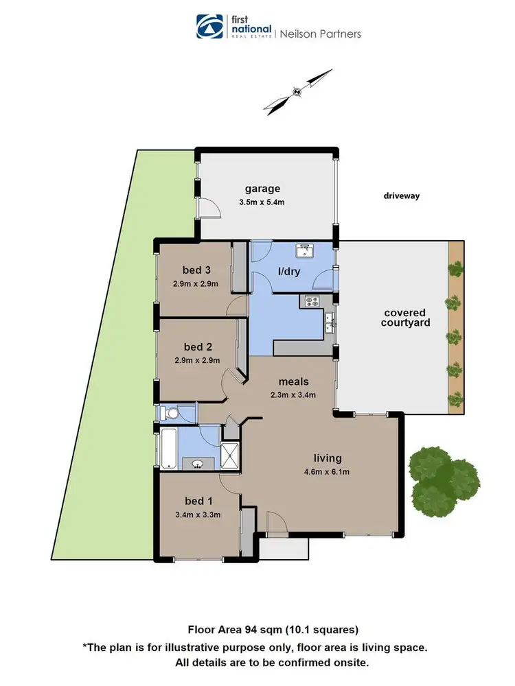 Floorplan of Homely unit listing, 1/2-3 Kevin Close, Beaconsfield VIC 3807