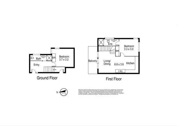 Floorplan of Homely townhouse listing, 5/146 Ascot Vale Road, Ascot Vale VIC 3032