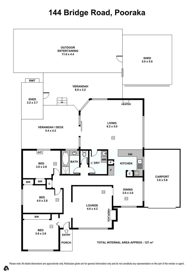 Floorplan of Homely house listing, 144 Bridge Road, Pooraka SA 5095