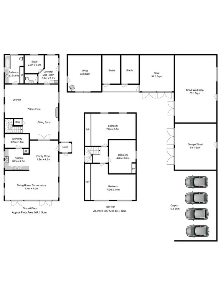 Floorplan of Homely house listing, 258 Crabtree Road, Crabtree TAS 7109