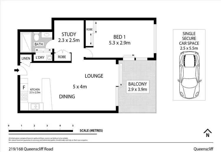 Floorplan of Homely unit listing, 219/168 Queenscliff Road, Queenscliff NSW 2096