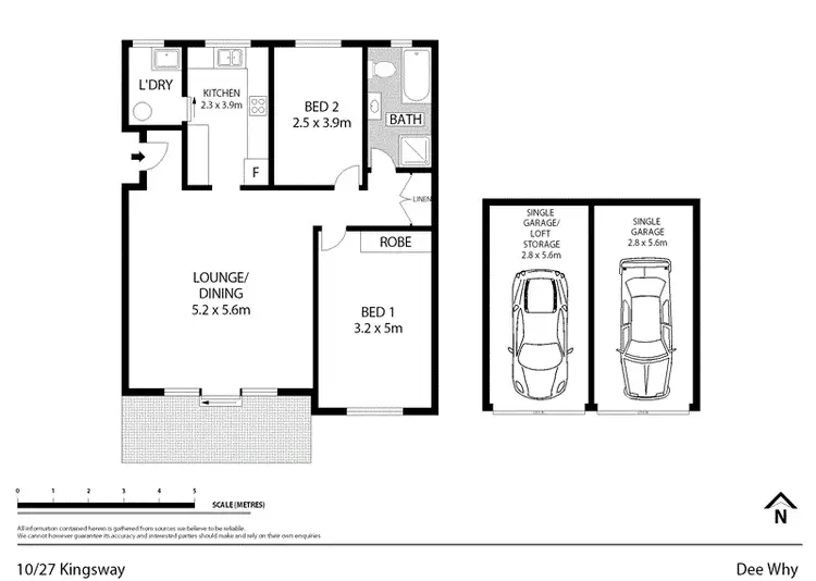Floorplan of Homely unit listing, 10/27-31 Kingsway, Dee Why NSW 2099