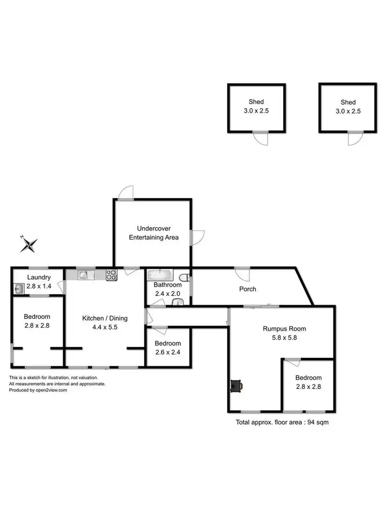 Floorplan of Homely house listing, 6696 Channel Highway, Deep Bay TAS 7112