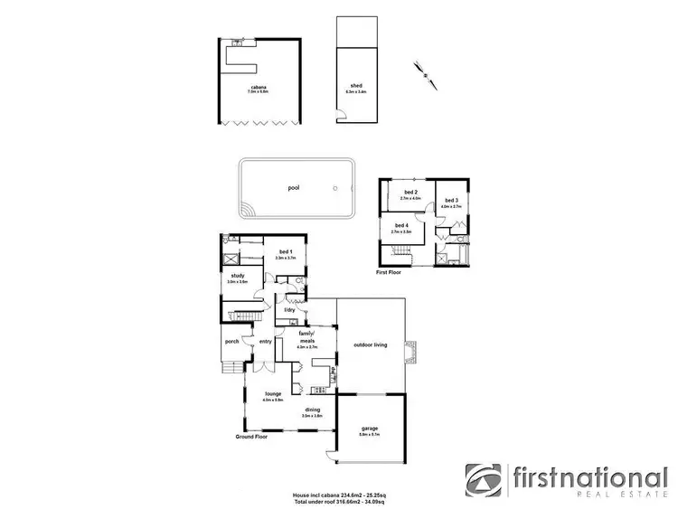 Floorplan of Homely house listing, 34 Elgin Street, Berwick VIC 3806