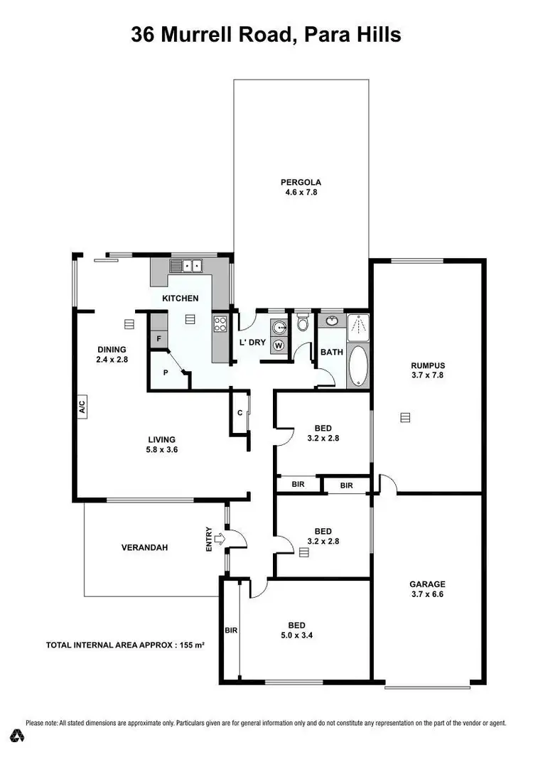 Floorplan of Homely house listing, 36 Murrell Road, Para Hills SA 5096