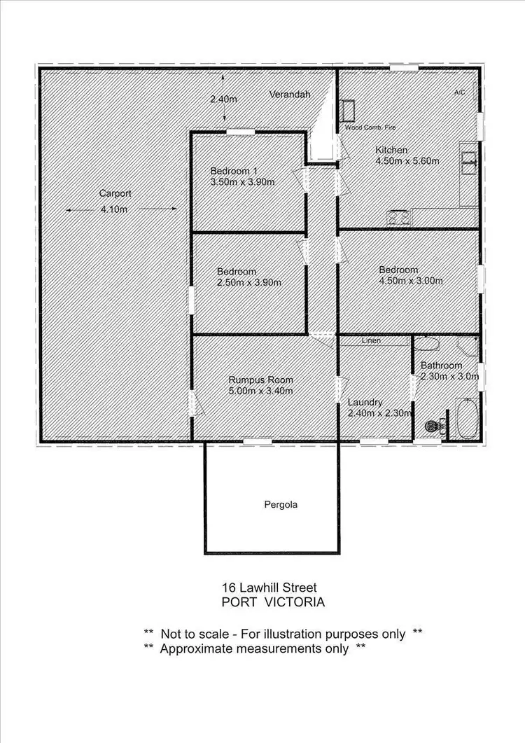 Floorplan of Homely house listing, 16 & 16A Lawhill Street, Port Victoria SA 5573