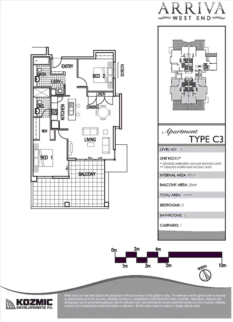 Floorplan of Homely apartment listing, 09/28 Ferry Road, West End QLD 4101