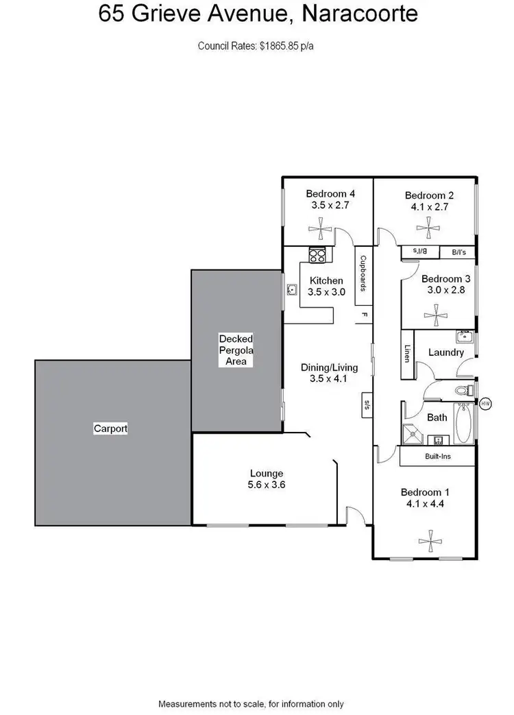 Floorplan of Homely house listing, 65 Grieve Avenue, Naracoorte SA 5271