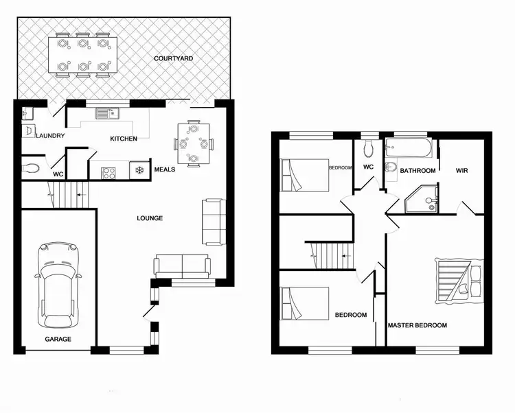 Floorplan of Homely townhouse listing, 21/69 Shailer Road, Shailer Park QLD 4128