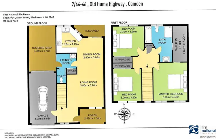 Floorplan of Homely townhouse listing, 2/44-46 Old Hume Highway, Camden NSW 2570