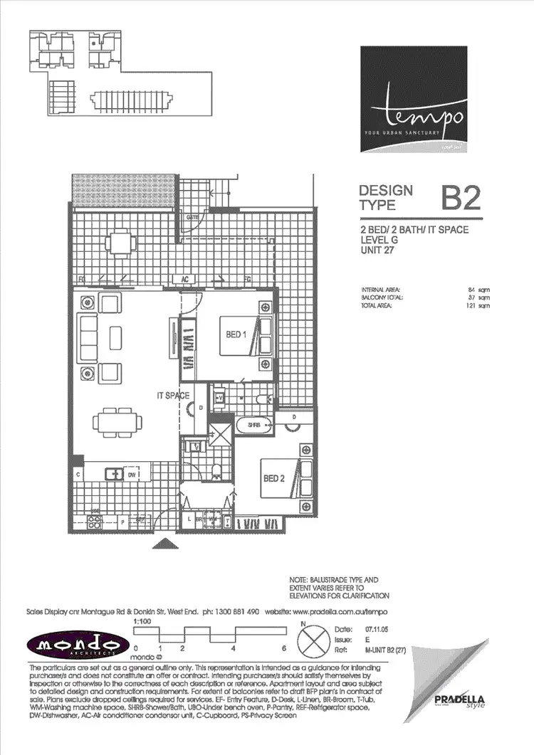 Floorplan of Homely apartment listing, 27/20 Donkin Street, West End QLD 4101