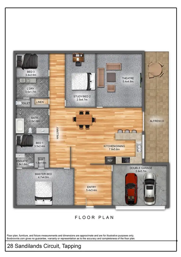 Floorplan of Homely house listing, 28 Sandilands Circuit, Tapping WA 6065
