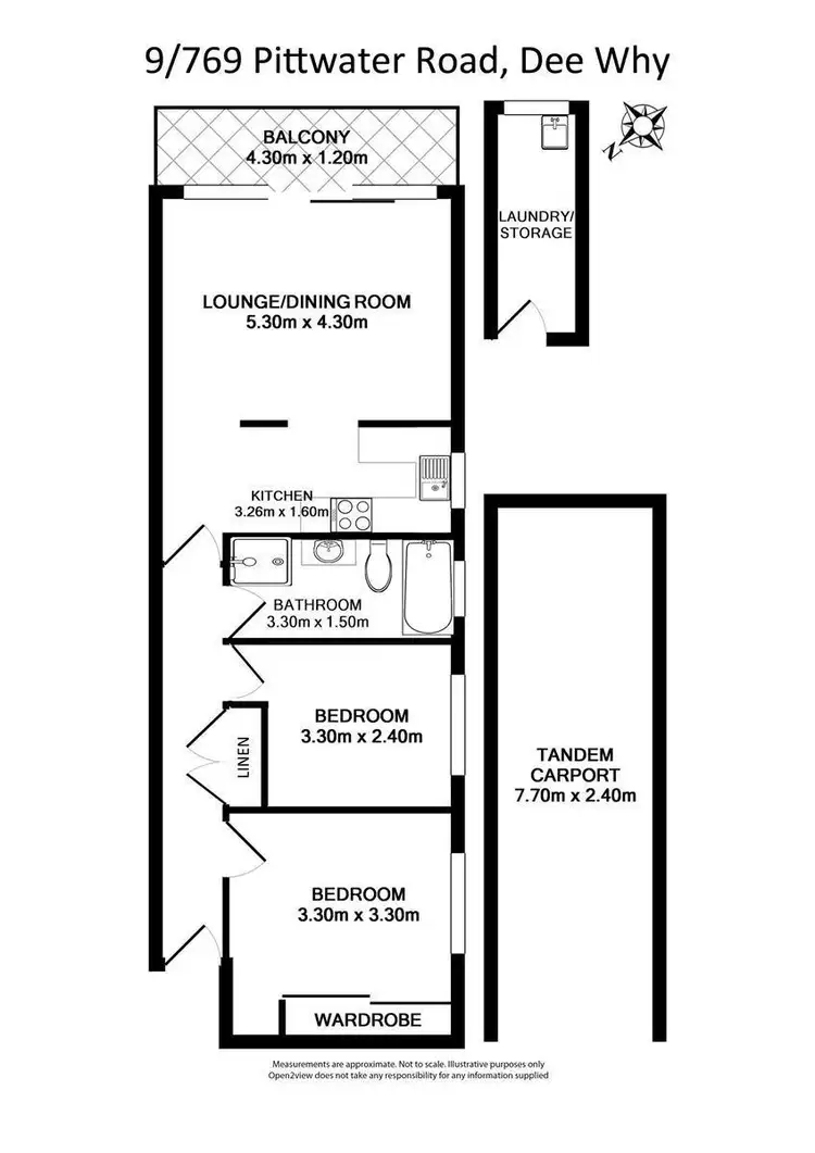 Floorplan of Homely apartment listing, 9/769 Pittwater Road, Dee Why NSW 2099