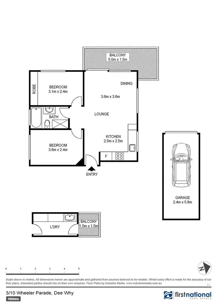 Floorplan of Homely apartment listing, 3/10 Wheeler Parade, Dee Why NSW 2099
