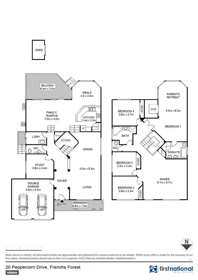 Floorplan of Homely house listing, 20 Peppercorn Drive, Frenchs Forest NSW 2086