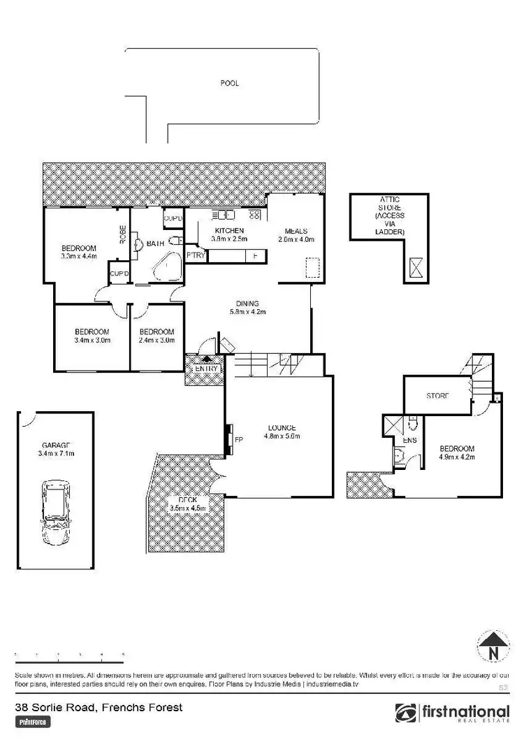 Floorplan of Homely house listing, 38 Sorlie Road, Frenchs Forest NSW 2086
