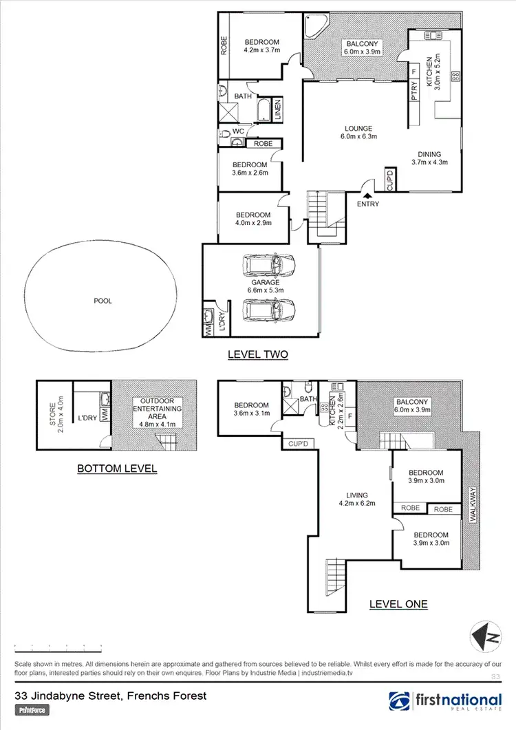 Floorplan of Homely house listing, 33 Jindabyne Street, Frenchs Forest NSW 2086