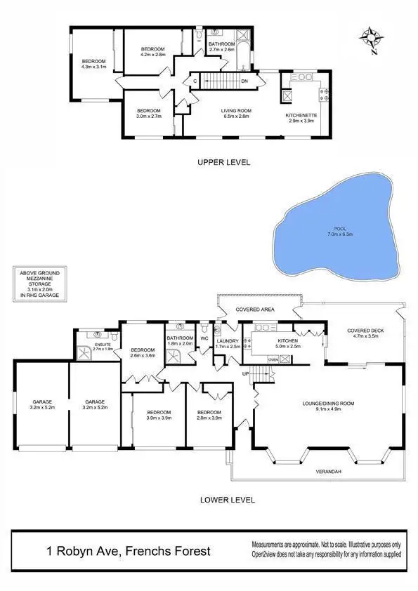 Floorplan of Homely house listing, 1 Robyn Avenue, Frenchs Forest NSW 2086