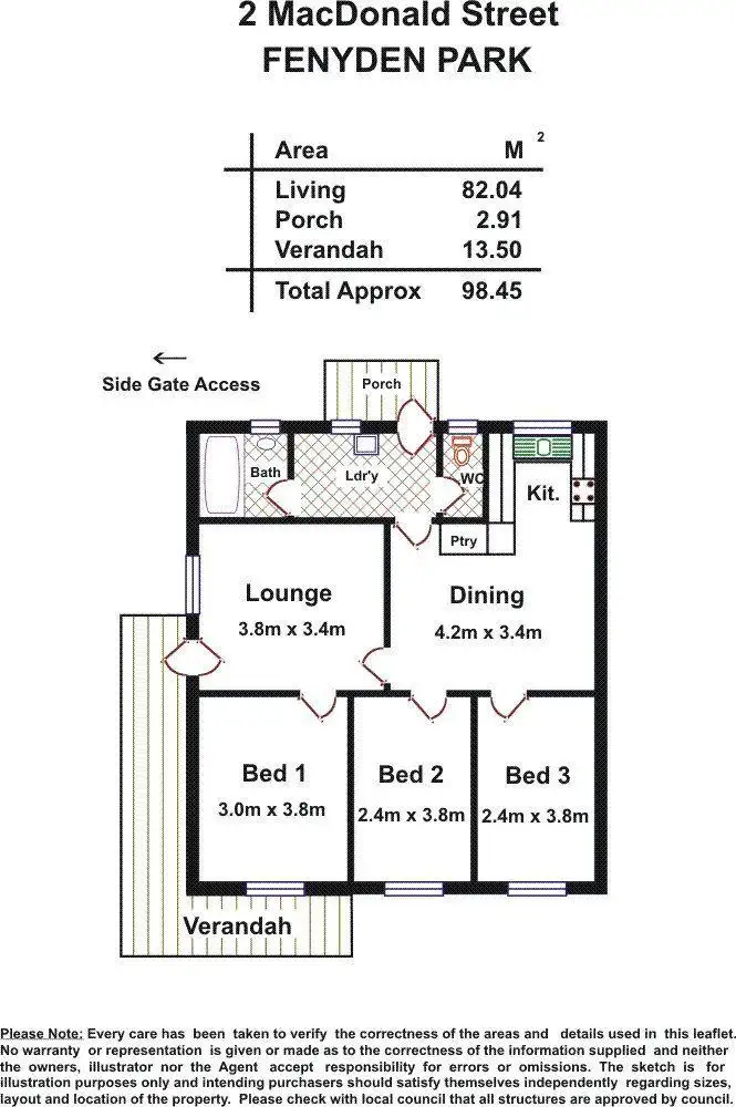 Floorplan of Homely house listing, 2 Macdonald Street, Ferryden Park SA 5010