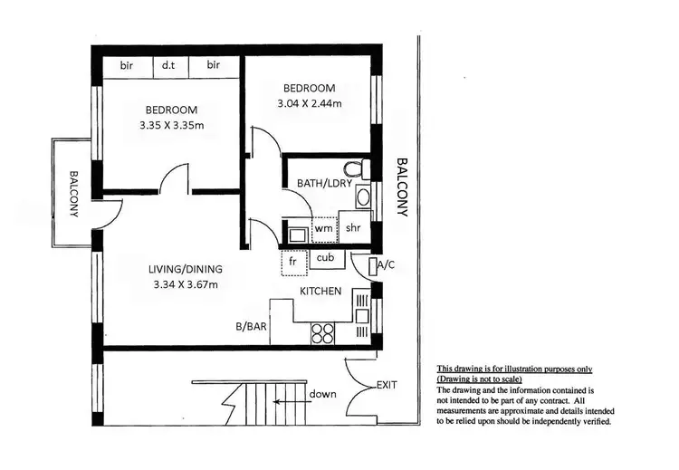 Floorplan of Homely unit listing, 7/5 Crozier Terrace, Oaklands Park SA 5046