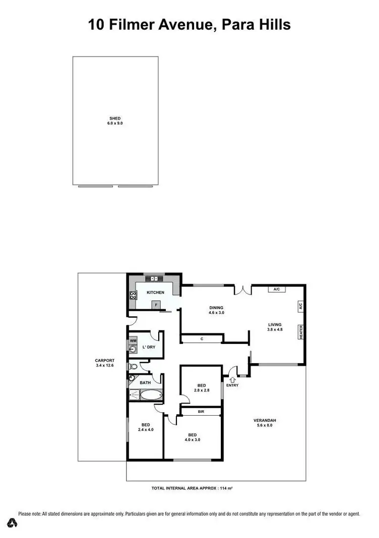 Floorplan of Homely house listing, 10 Filmer Avenue, Para Hills SA 5096