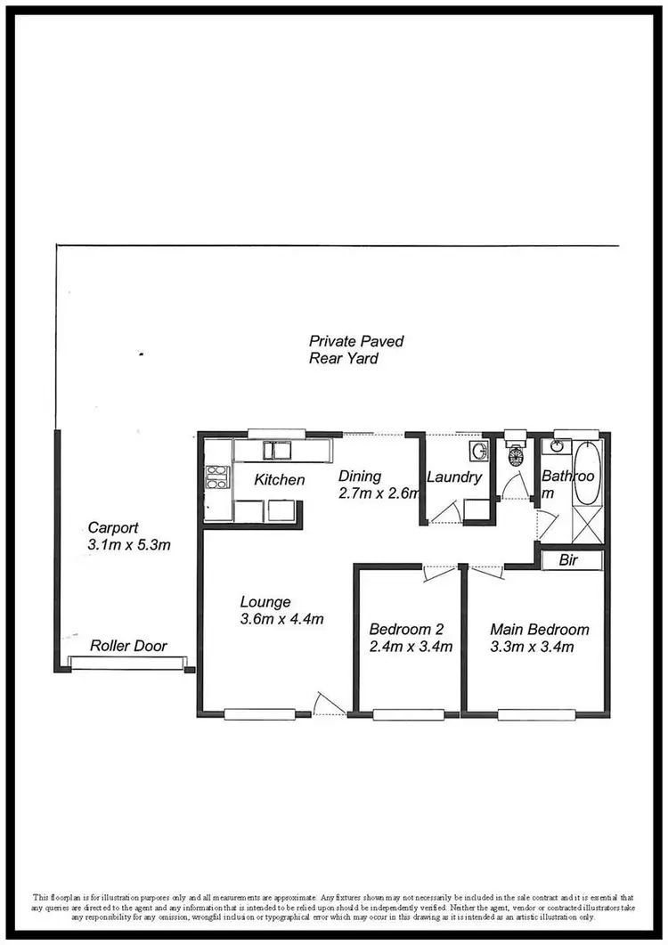 Floorplan of Homely unit listing, 2/70 Kiekebusch Road, Gulfview Heights SA 5096