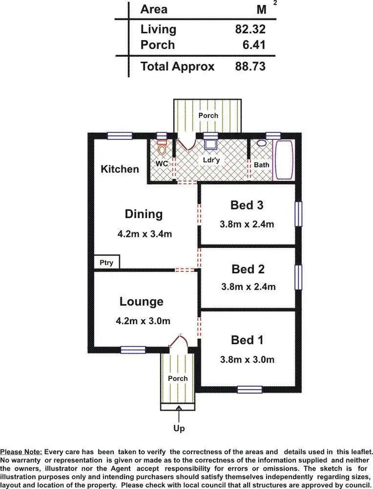 Floorplan of Homely house listing, 24 Flower Street, Elizabeth Downs SA 5113