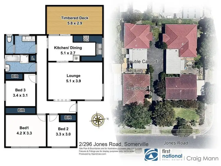Floorplan of Homely unit listing, 2/296 Jones Road, Somerville VIC 3912