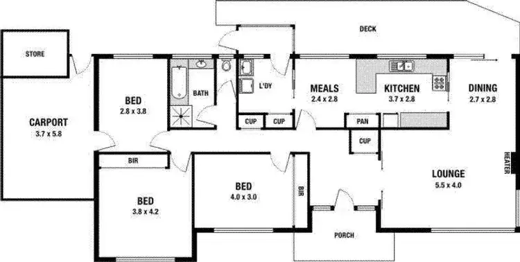 Floorplan of Homely house listing, 165 Jumping Creek Road, Wonga Park VIC 3115