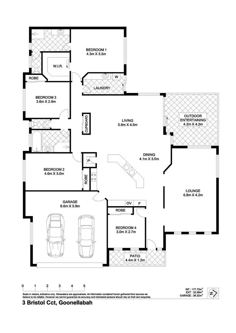 Floorplan of Homely house listing, 3 Bristol Circuit, Goonellabah NSW 2480