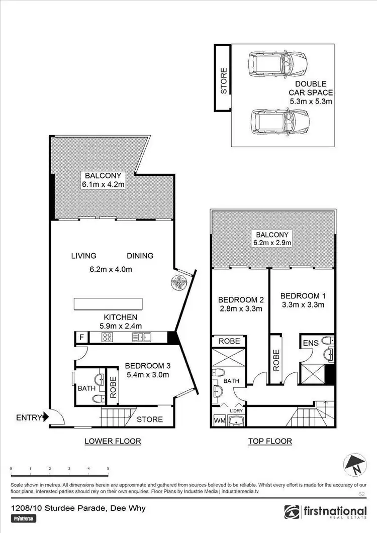 Floorplan of Homely apartment listing, 1208/10 Sturdee Parade, Dee Why NSW 2099
