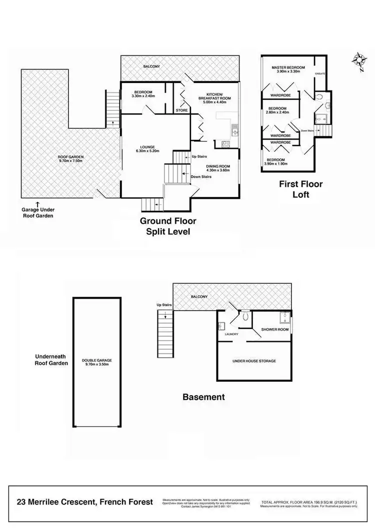 Floorplan of Homely house listing, 23 Merrilee Crescent, Frenchs Forest NSW 2086
